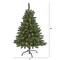 4ft. Pre-Lit Northern Rocky Spruce Artificial Christmas Tree, Clear LED Lights